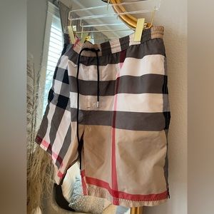 BNWT! Burberry swim shorts in exaggerated check/useable drawstring - fits XL